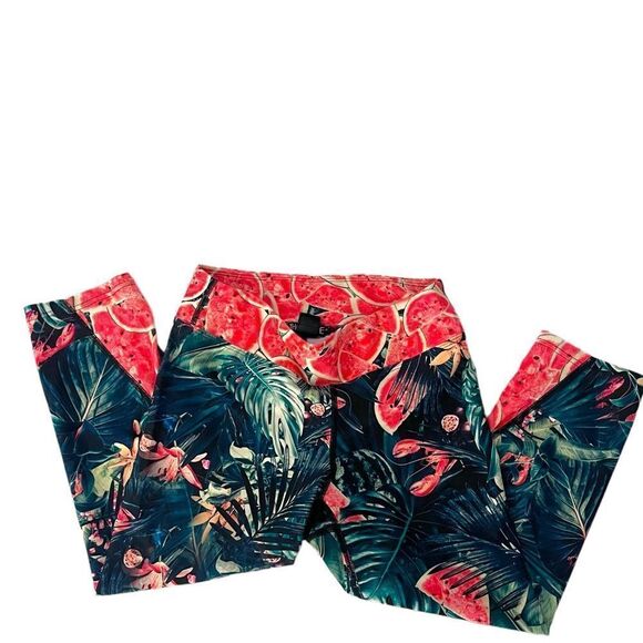 NWOT | We Are Handsome | Jungle Fever Capri Leggings | Size Small - Picture 5 of 7
